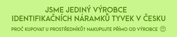 identifikační náramek TYVEK